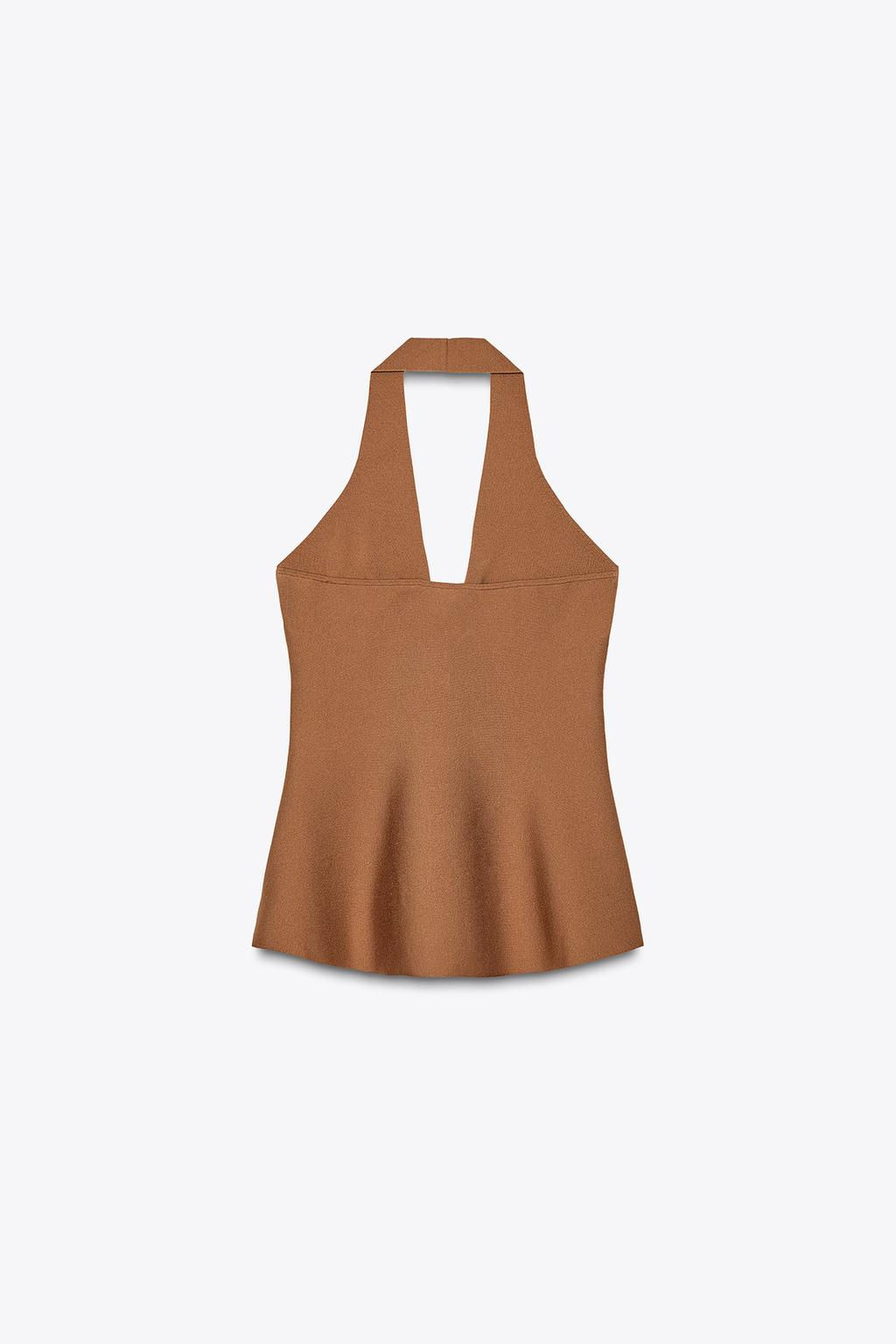 HALTER PEPLUM TOP - Zara фото 6