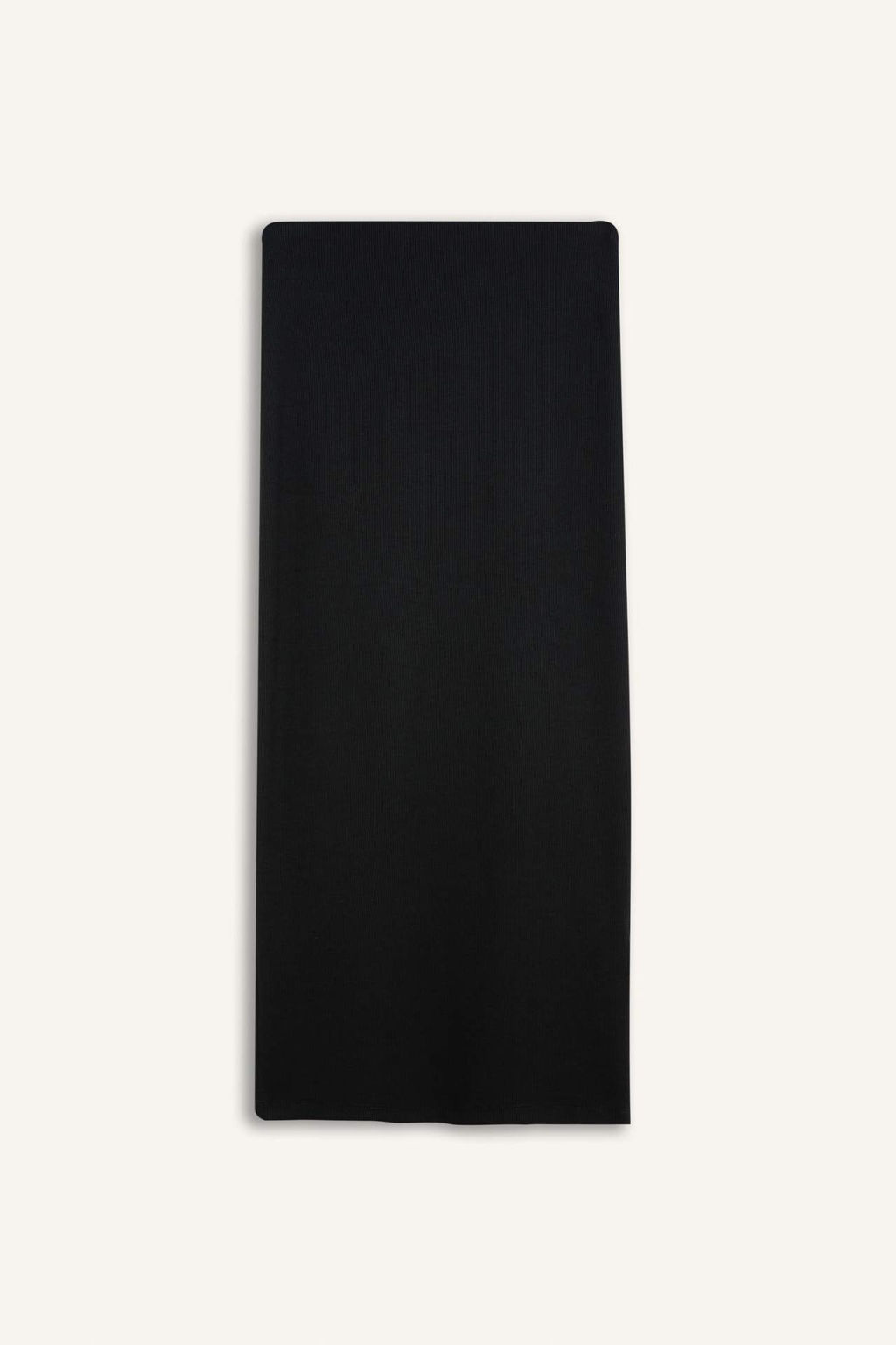 Yuksek Bel Penye Astar Fitilli Kaskorse Midi Etek - Defacto фото 4