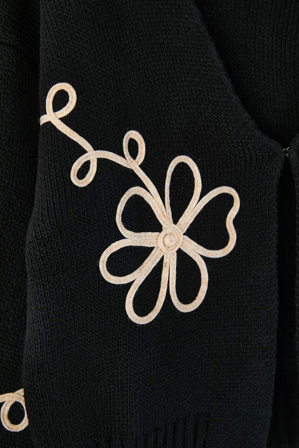 Siyah Nak?s Detayl? V Yaka Triko H?rka TWOAW25HI00291