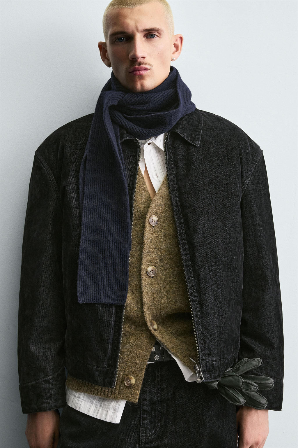 RELAXED FIT VELOUR JACKET - Zara фото 4