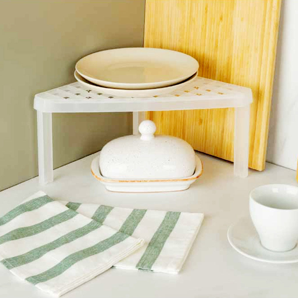 Подставка кухонная пластмассовая 25,3х25,3х15см, угловая, прозрачный, Phibo (Россия) - Домашняя мода фото 6