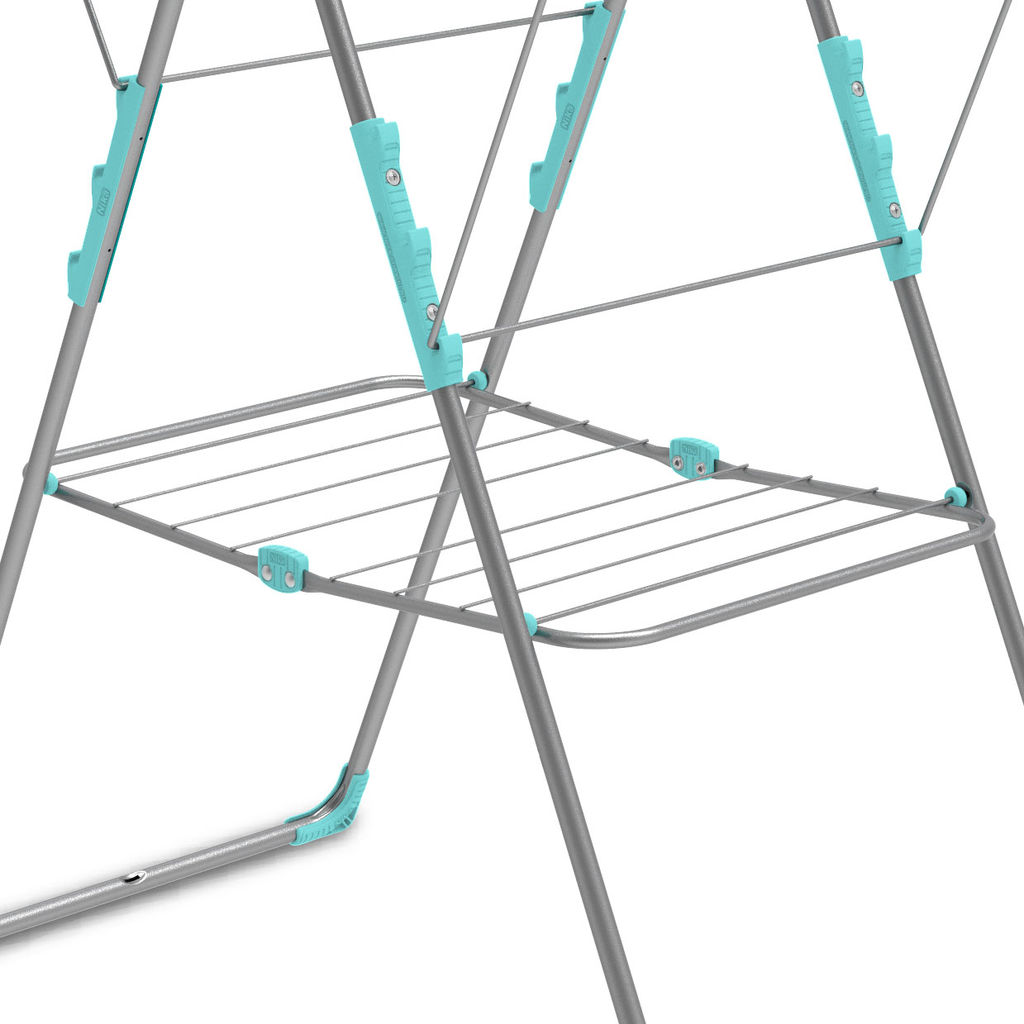 Сушилка для белья напольная двухуровневая 21 м (СЕРЕБРО) арт. СБ8/С/МС, СБ8, СБ8С