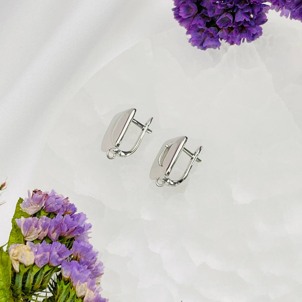 Швензы для сережек родированные