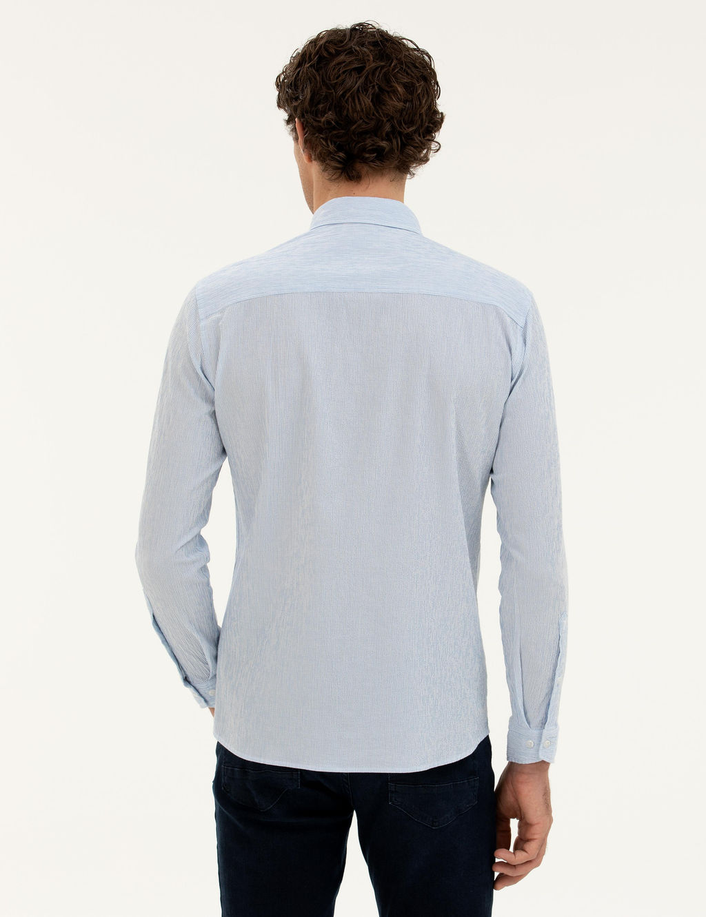 Mavi Slim fit Pamuk Kar___ml_ _izgili G_mlek