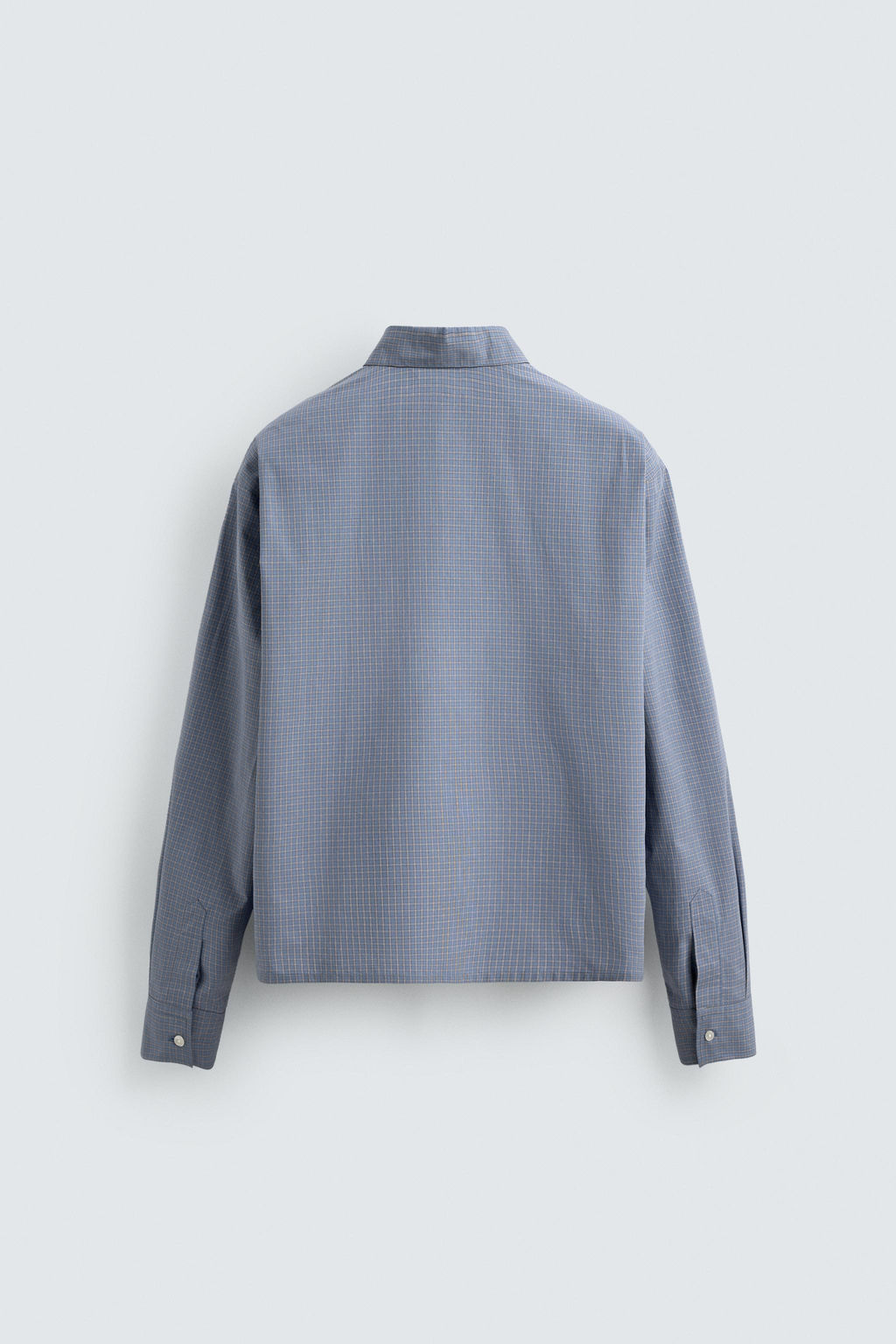 CAMISA BOXY FIT CUADROS / Azul lavado - Zara фото 7
