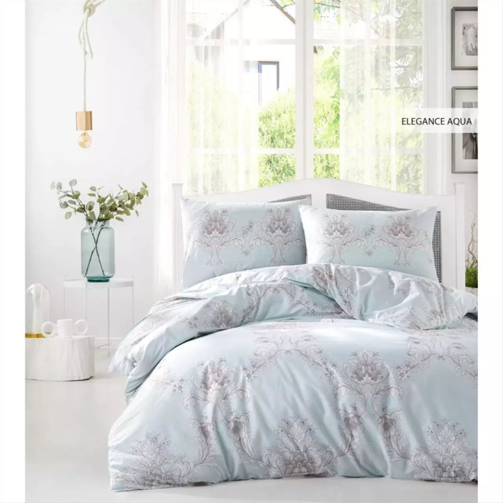 КПБ Ecosse RANFORCE DOUBLE (ELEGANCE AQUA) 160*220 семейный