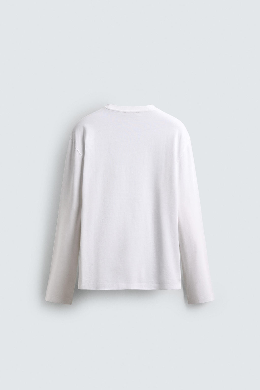 CAMISETA MANGA LARGA RELAXED FIT / Blanco
