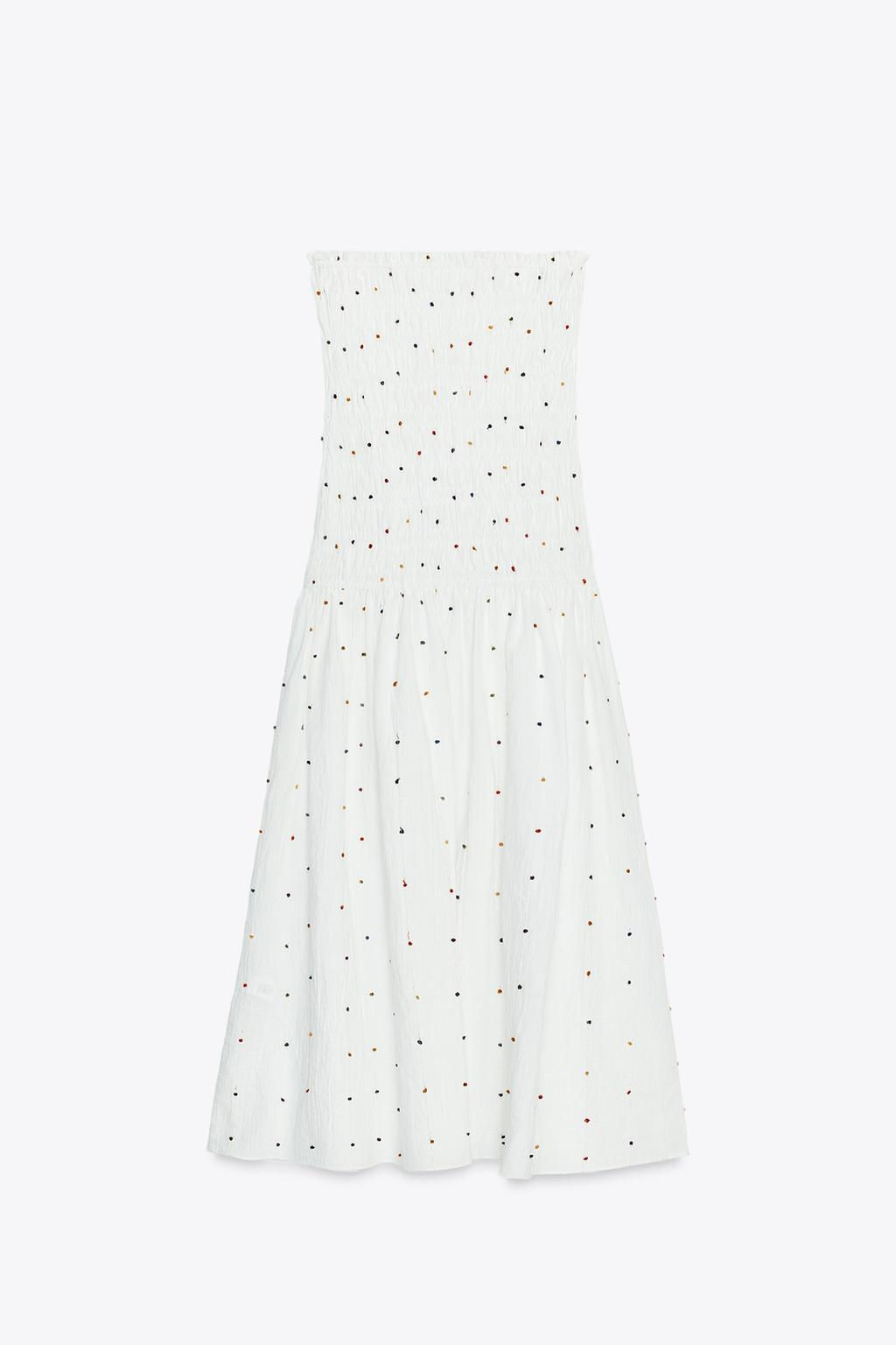 POMPOM MIDI DRESS - Zara фото 7