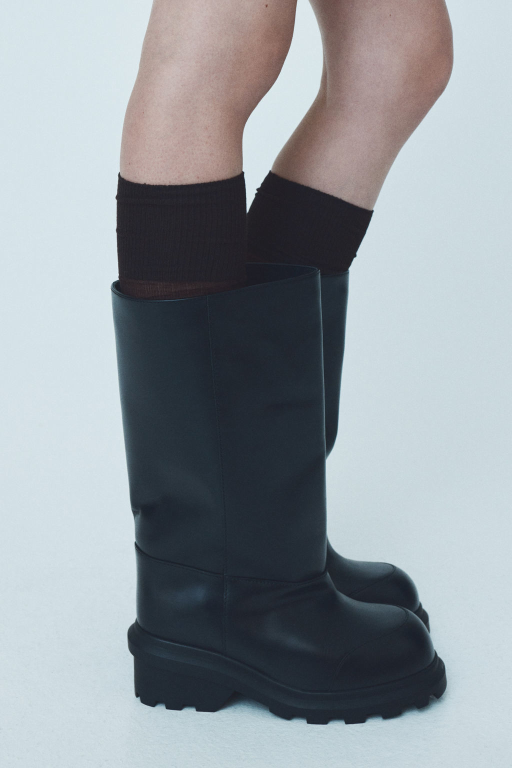 Pack 2 calcetines a la rodilla en mezcla de seda - H&m фото 3