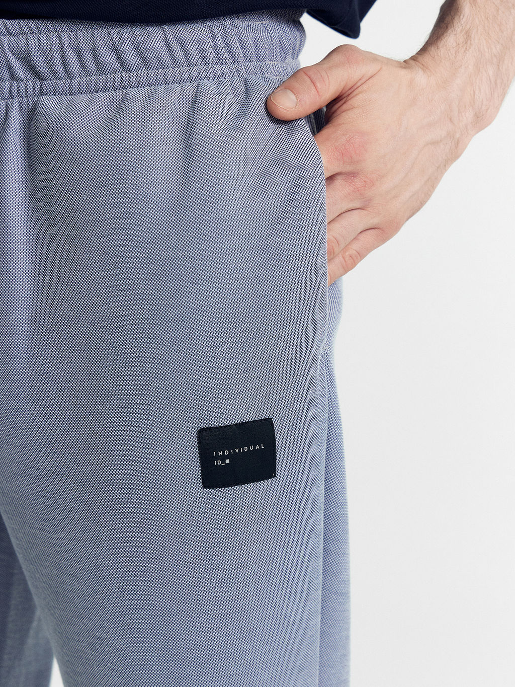 Брюки мужские в синем цвете двухцветный синий 181258