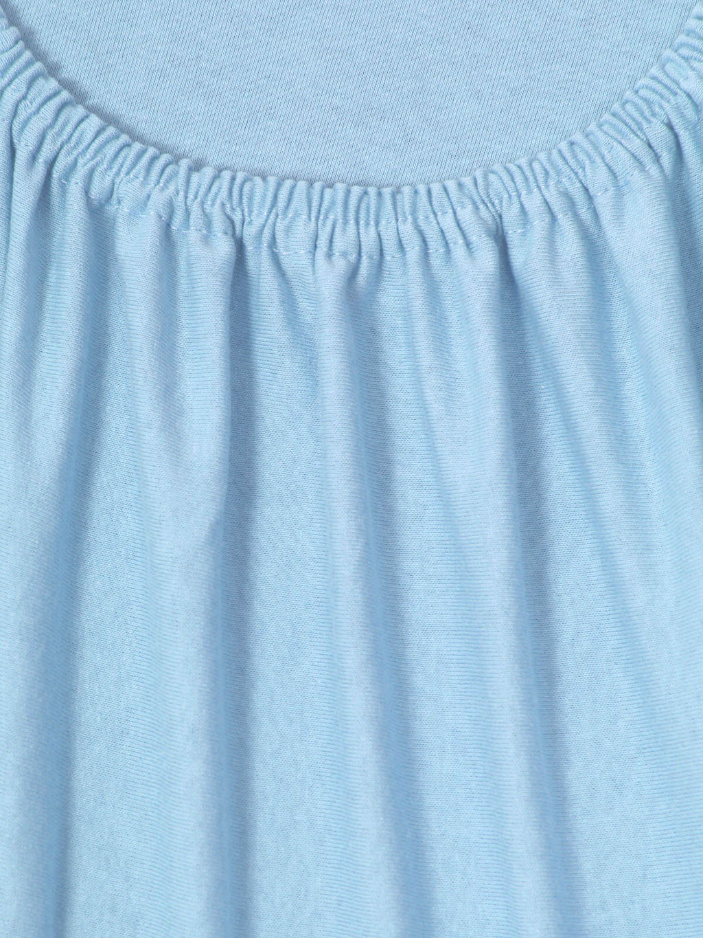 Простыня трикотажная на резинке - Голубой 90х200х20