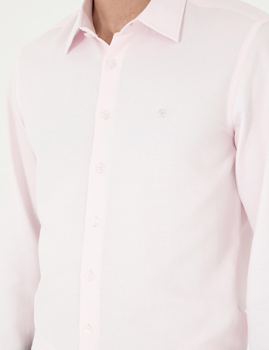 A__k Pembe Slim Fit Arm_rl_ Uzun Kollu G_mlek - Pierre cardin фото 7