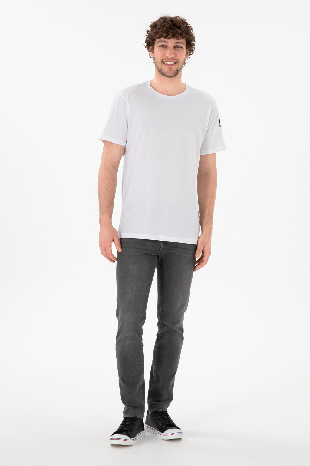 Erkek Regular Fit Bisiklet Yaka Beyaz Basic Ti__rt Sepette S_rpriz _ndirim - U.s. polo assn фото 5