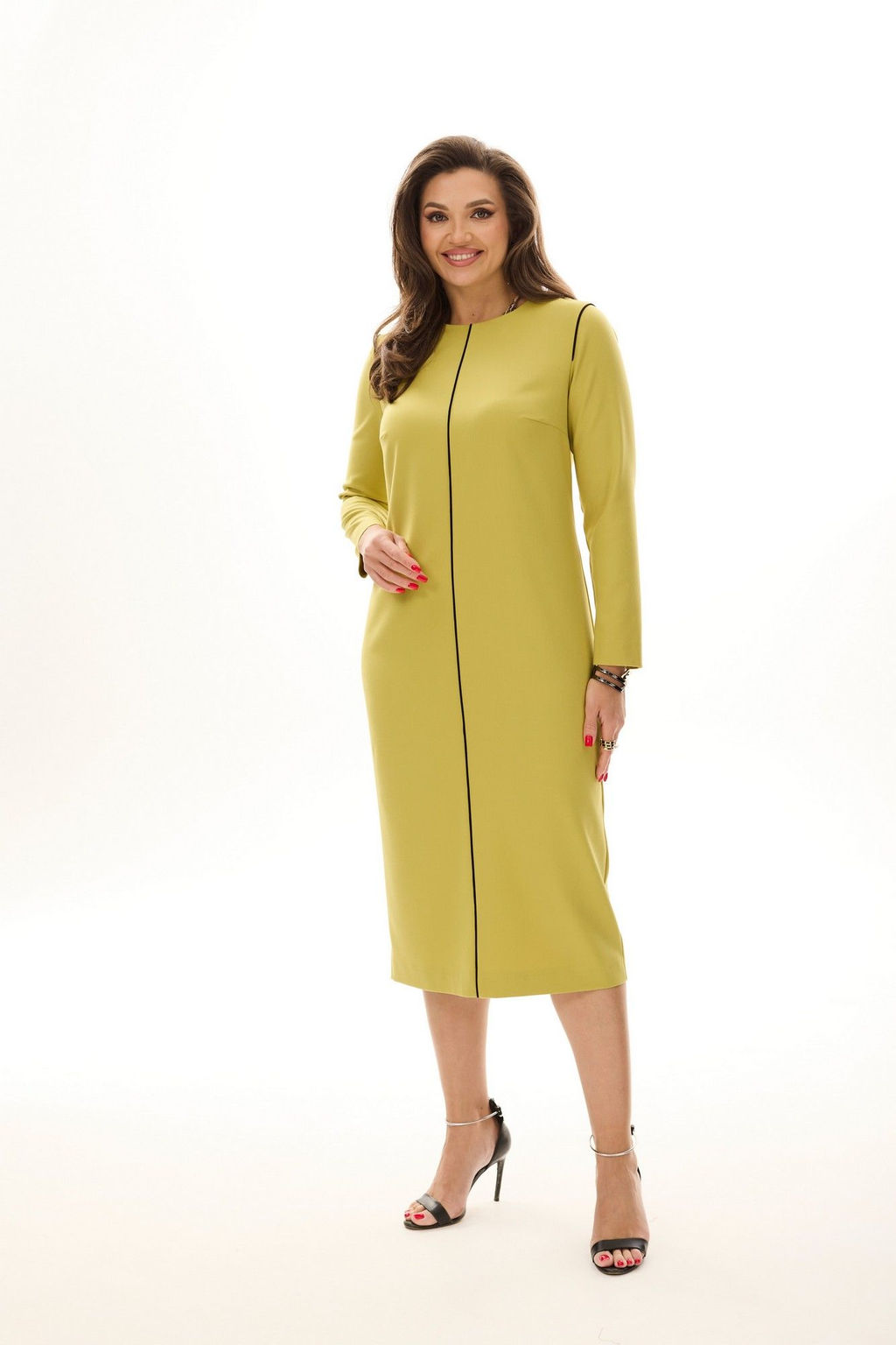 Платье MALI 424-025 горчица