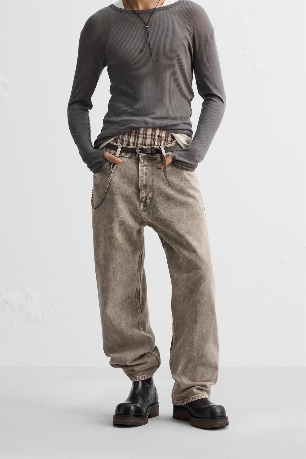 RELAXED STRAIGHT FIT JEANS - Zara фото 2