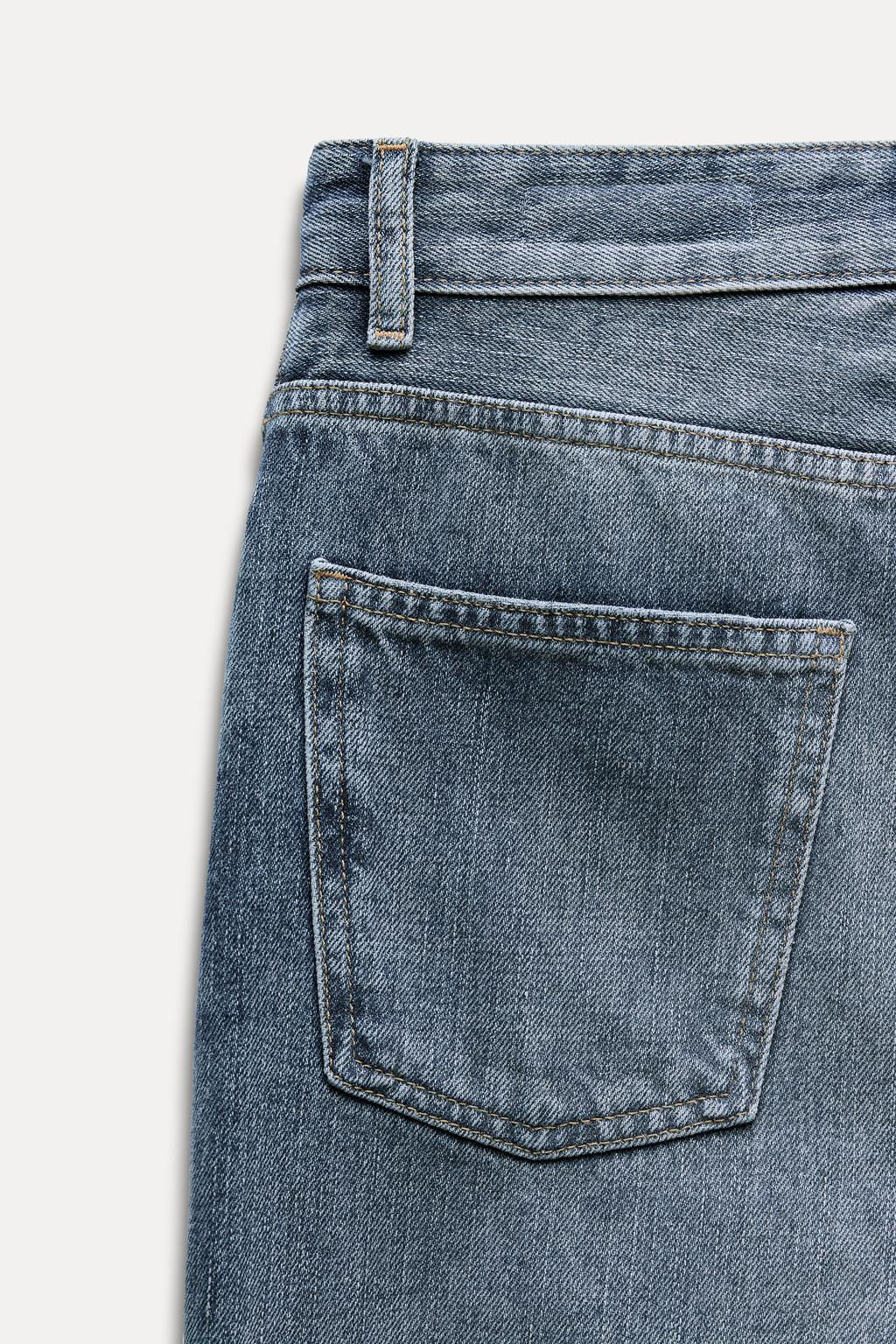 ZW COLLECTION FULL LENGTH MID-WAIST JEANS - Zara фото 8