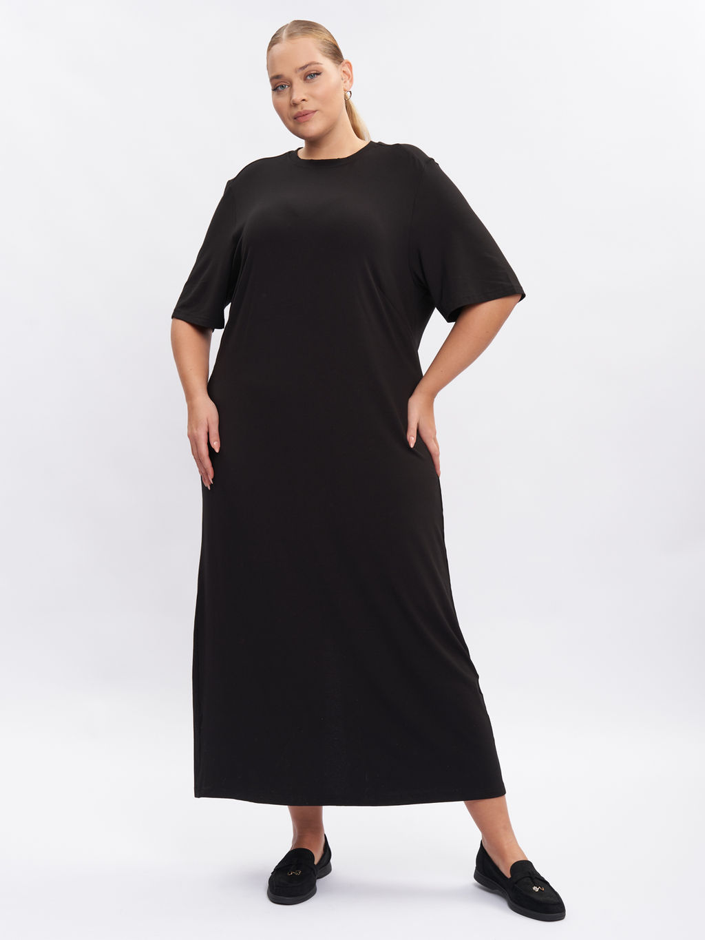 Платье из трикотажа PP51503BLK01