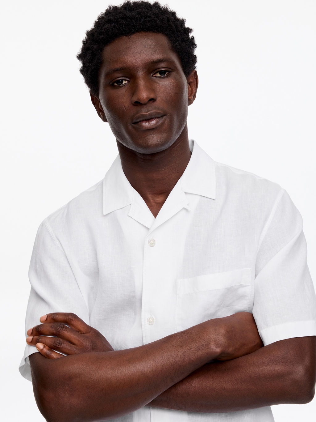 Camisa resort de lino - H&m фото 6