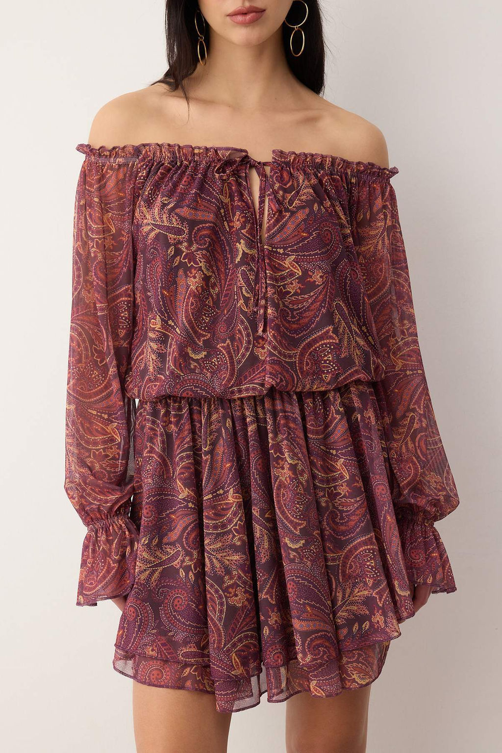 Somon Soyut F?rf?rl? K?sa/Mini Skater Orme Elbise TWOAW26EL00048 - Trendyolmilla фото 8