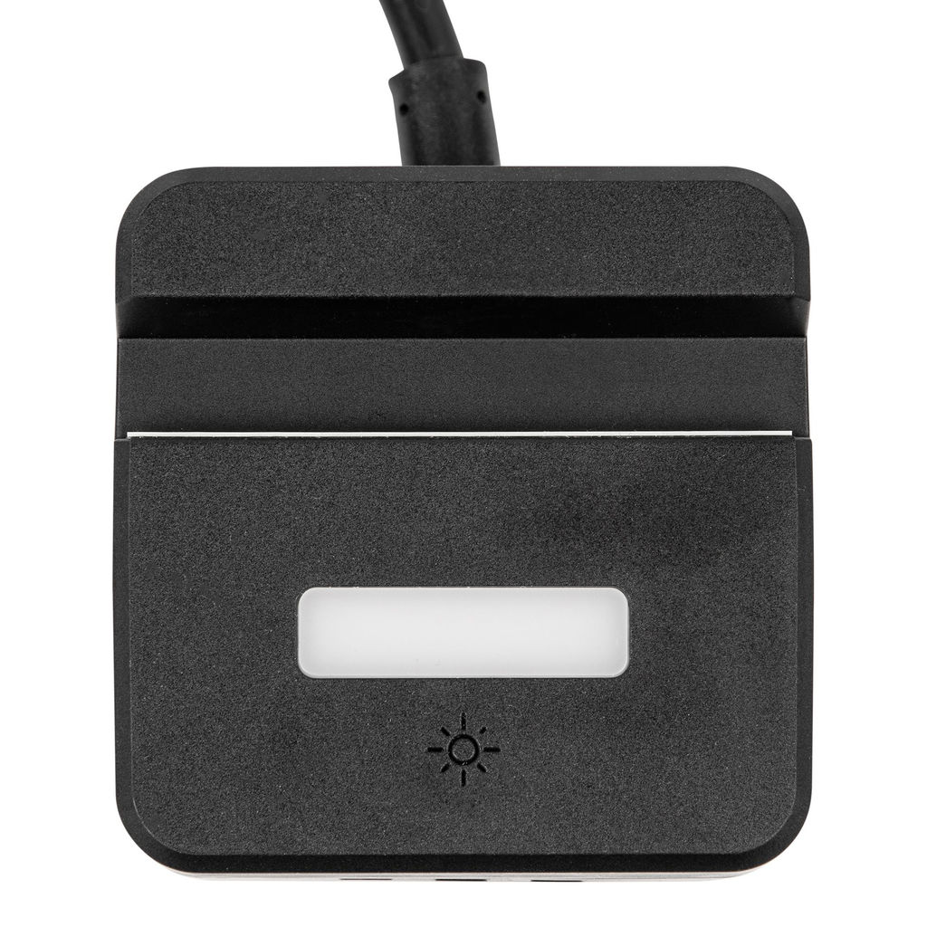 S-GCD2-1,5SBUH BLACK Удлинитель серии Standard, с/з, шнур 1,5м, 2 гнезда, 3 USB, 16А, держатель для телефона. Черный. ТМ Uniel
