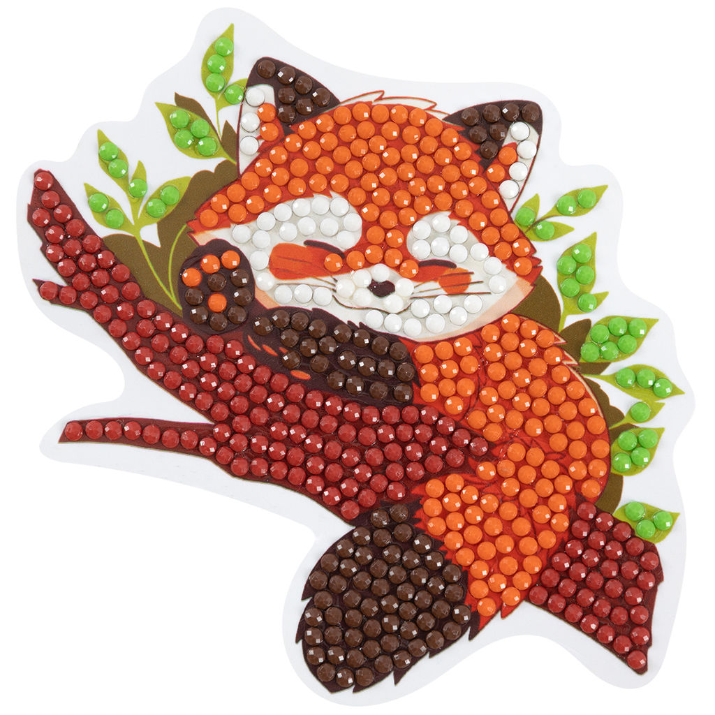 Кристальная (алмазная) мозаика ФРЕЯ ALVM-107 магнит Красная панда 11.5 х 9.5 см