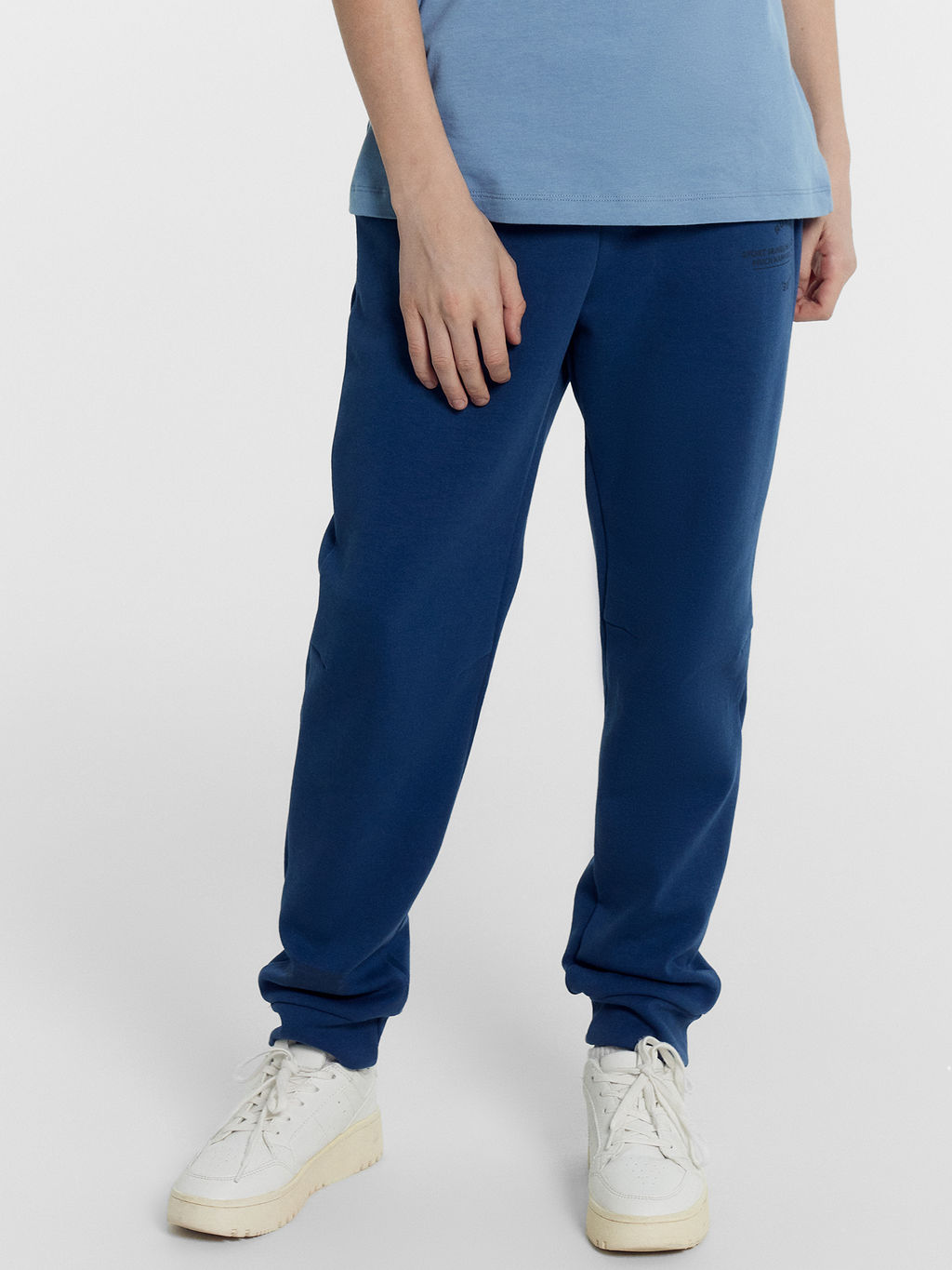 Брюки для мальчиков серо-синие с печатью - Mark formelle фото 2