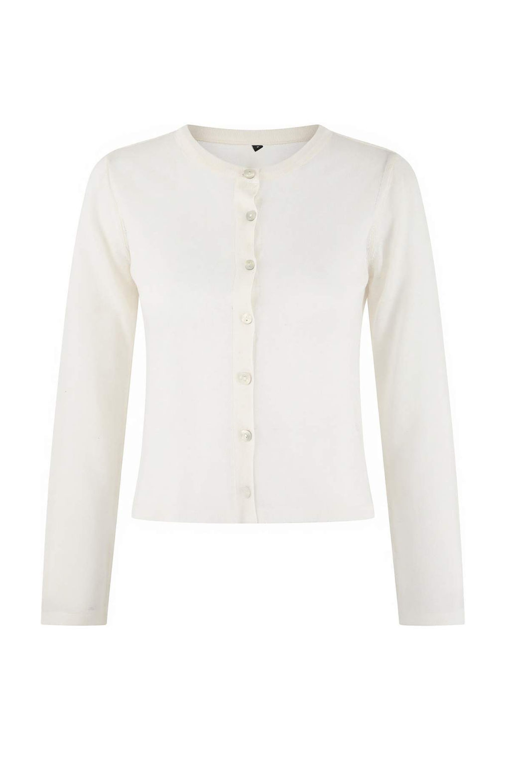 Wardrobe Essentials Ekru Bisiklet Yaka Ince Triko H?rka TWOSS26HI00009