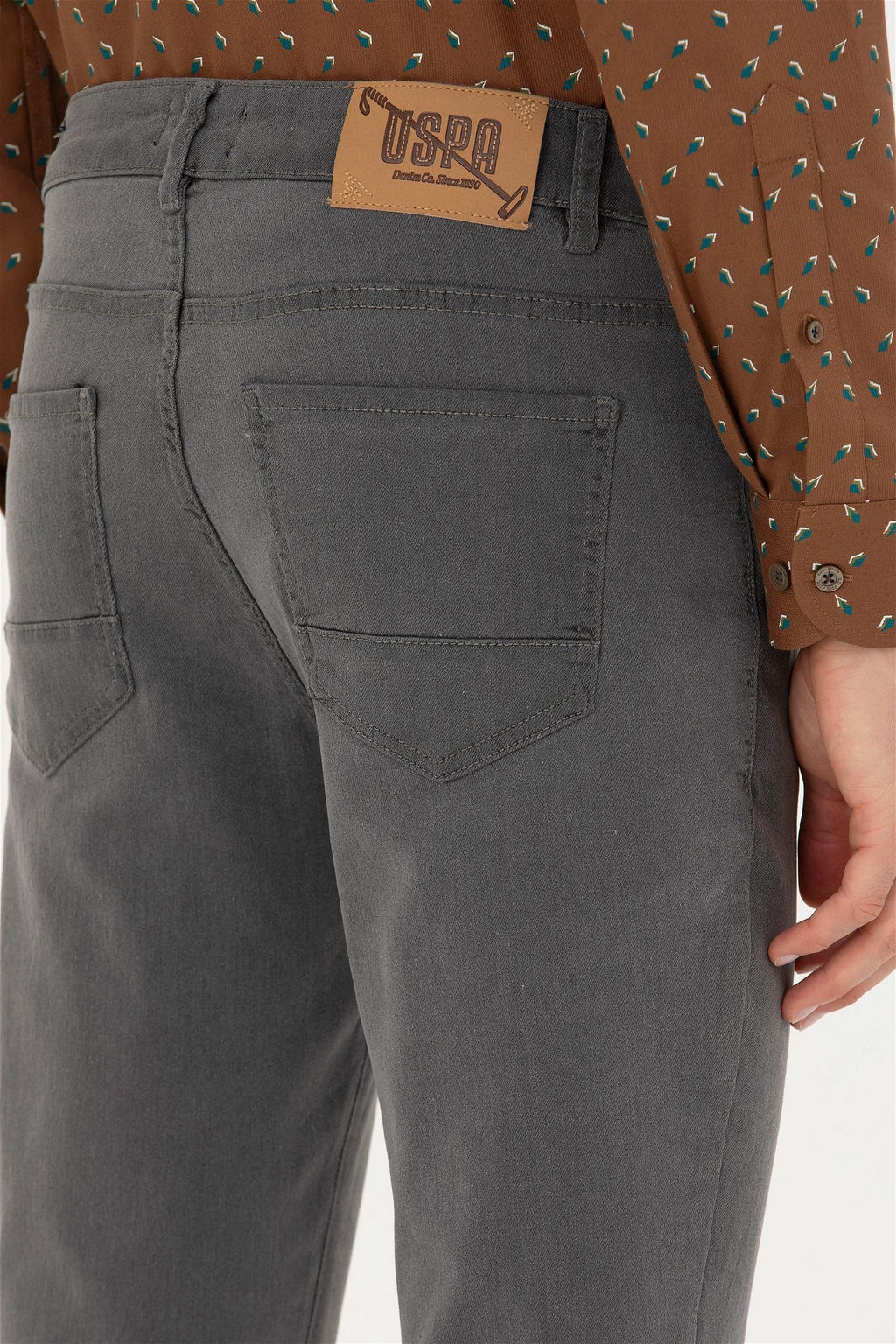 Мужские серые джинсовые брюки - U.s. polo assn фото 14