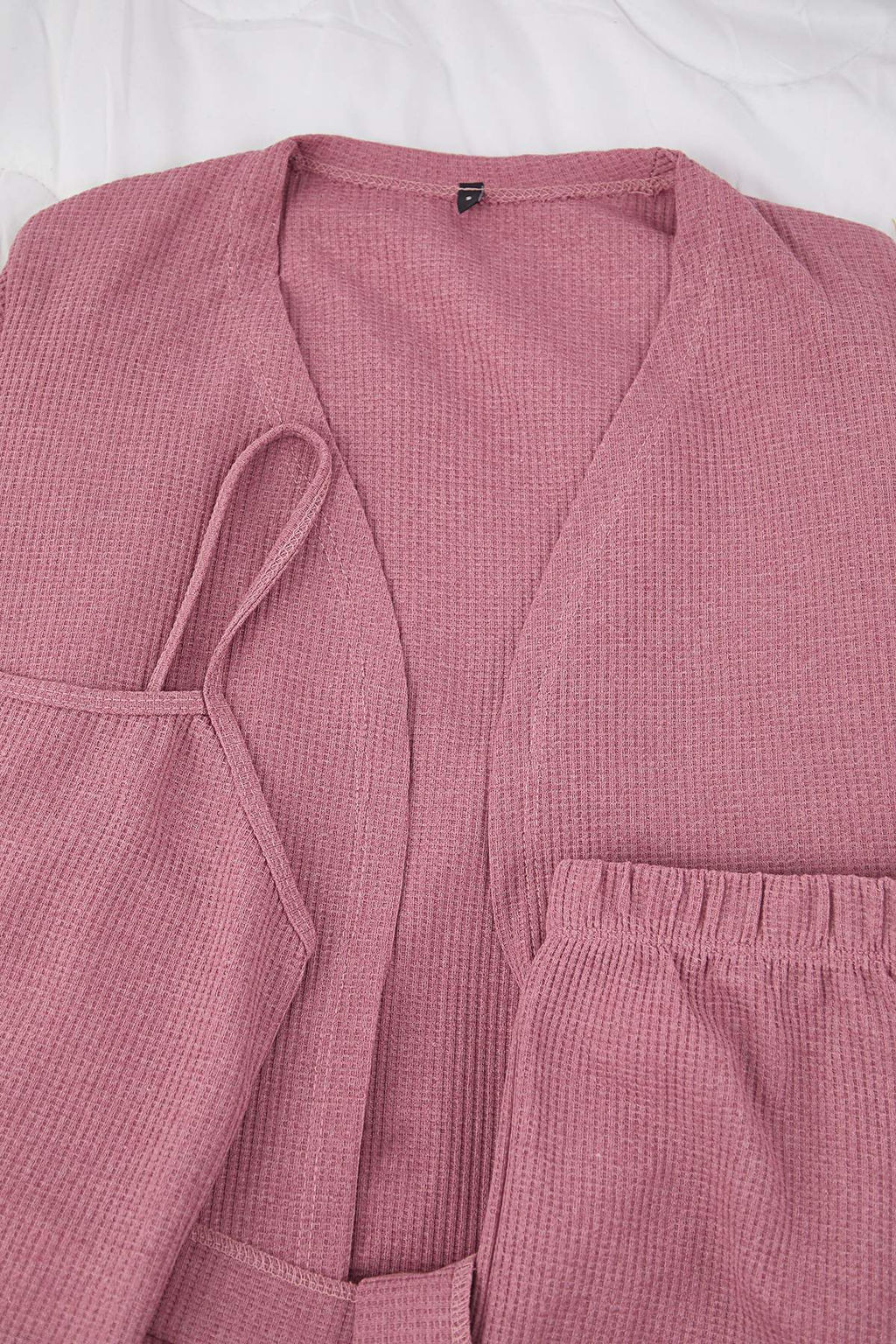 Gul Kurusu Pamuk Polyester Duz Kaskorse Orme Pijama Tak?m? THMAW26PT00215 - Trendyolmilla фото 4