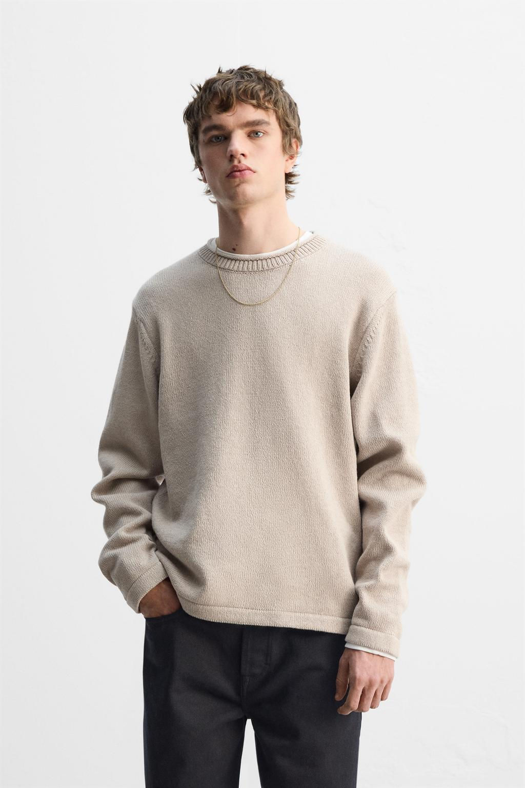SWEATER WITH TURN-UP DETAIL - Zara фото 11