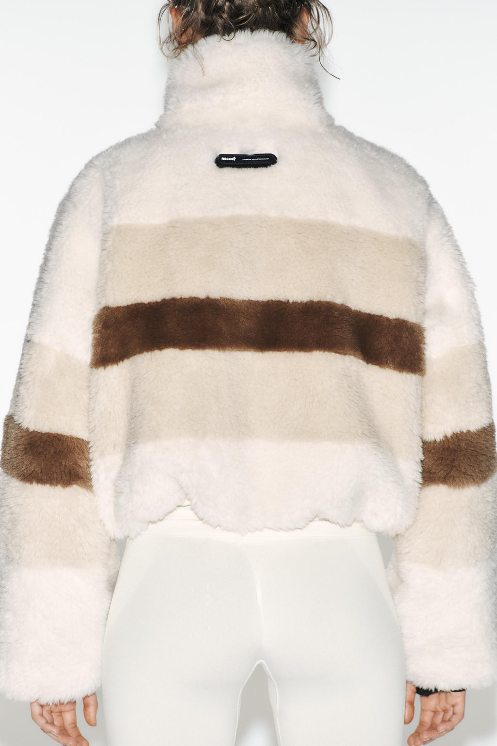 CROPPED FAUX SHEARLING COAT HEIQ XREFLEX RECCO® TECHNOLOGY SKI COLLECTION - Zara фото 11