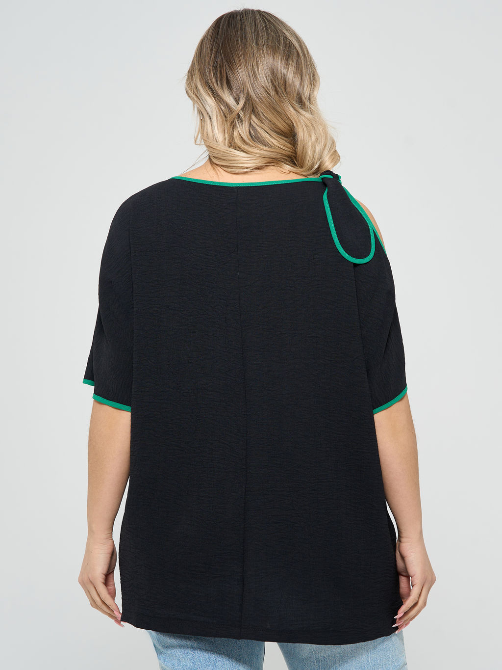Блузка 0324-1 чёрный - Dora фото 11