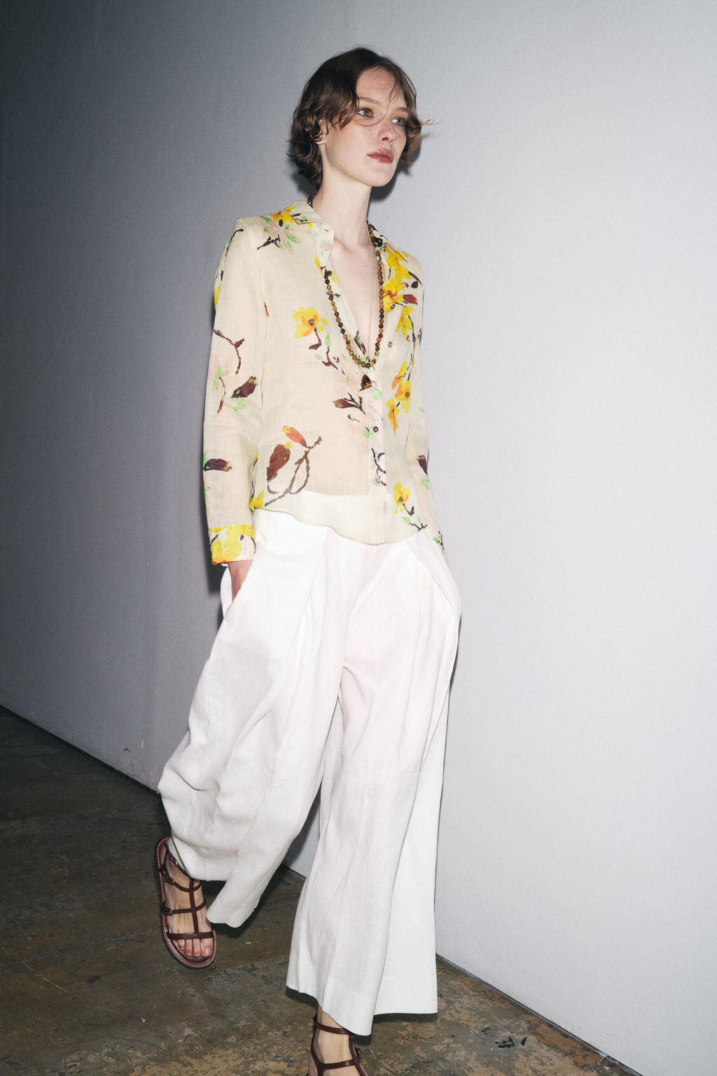 RAMIE FLORAL SHIRT ZW COLLECTION - Zara фото 15