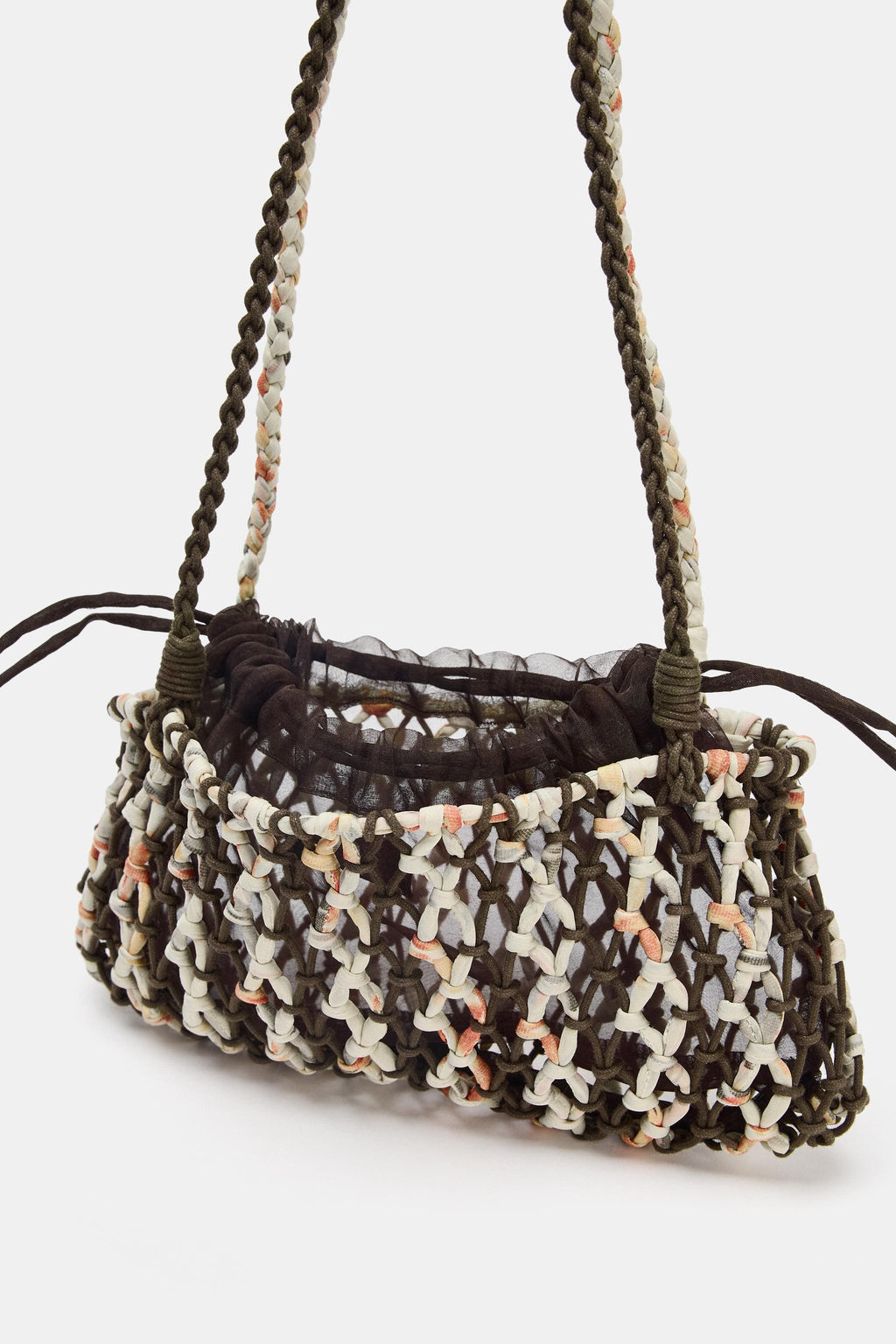 BRAIDED KNIT MINI BAG - Zara фото 6