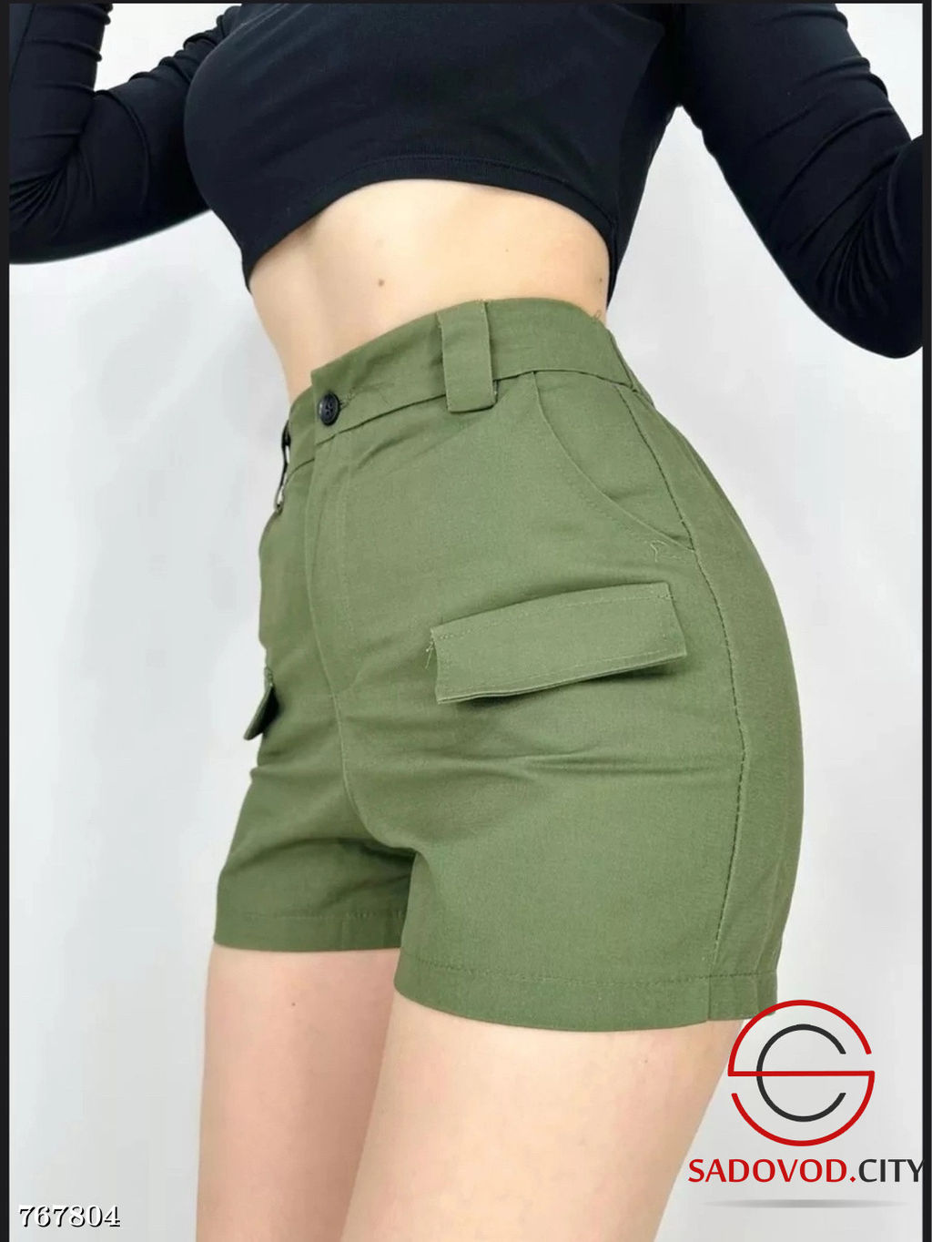 Женские летние шорты с карманами - Zum ming фото 8