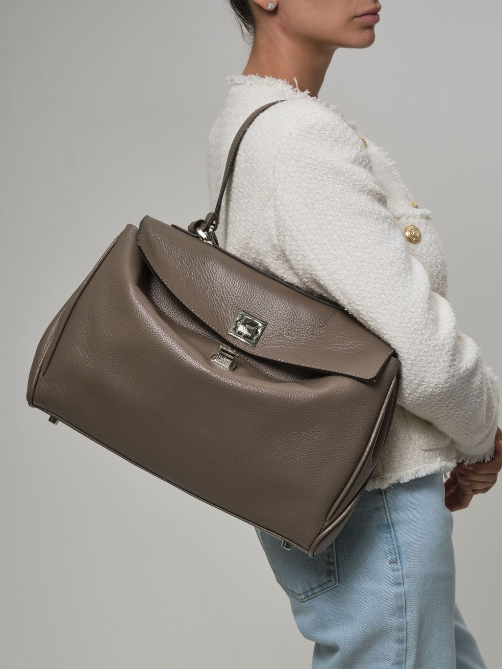 Сумка Barbara DBR 31105 таупе  фото 4