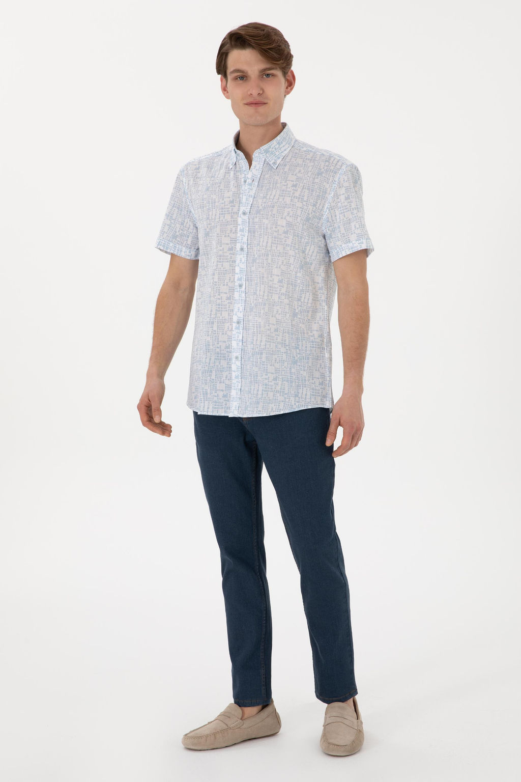 Erkek A__k Mavi K_sa Kollu G_mlek Sepette S_rpriz _ndirim - U.s. polo assn фото 4