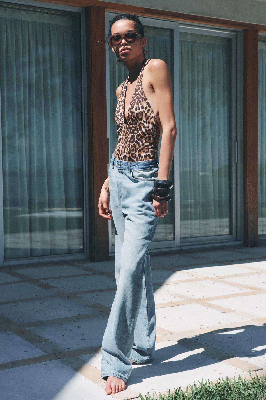 RELAXED LOW-WAIST STRAIGHT-LEG ZW COLLECTION JEANS - Zara фото 4