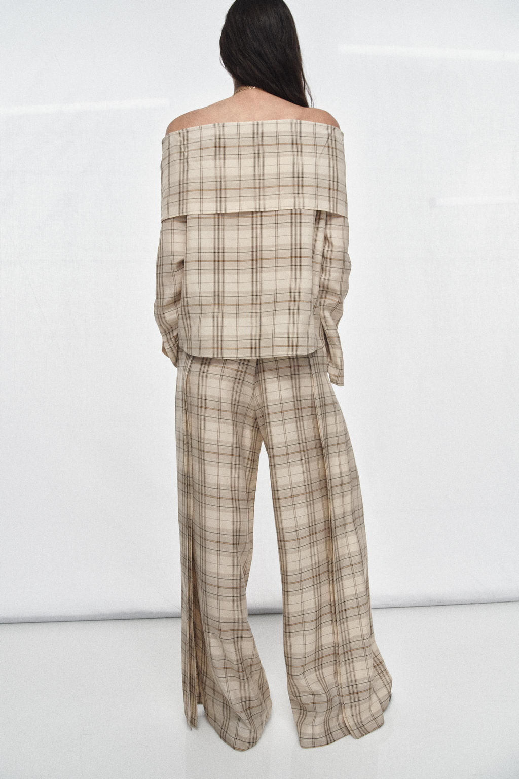 ZW COLLECTION CHECKS TOP - Zara фото 3