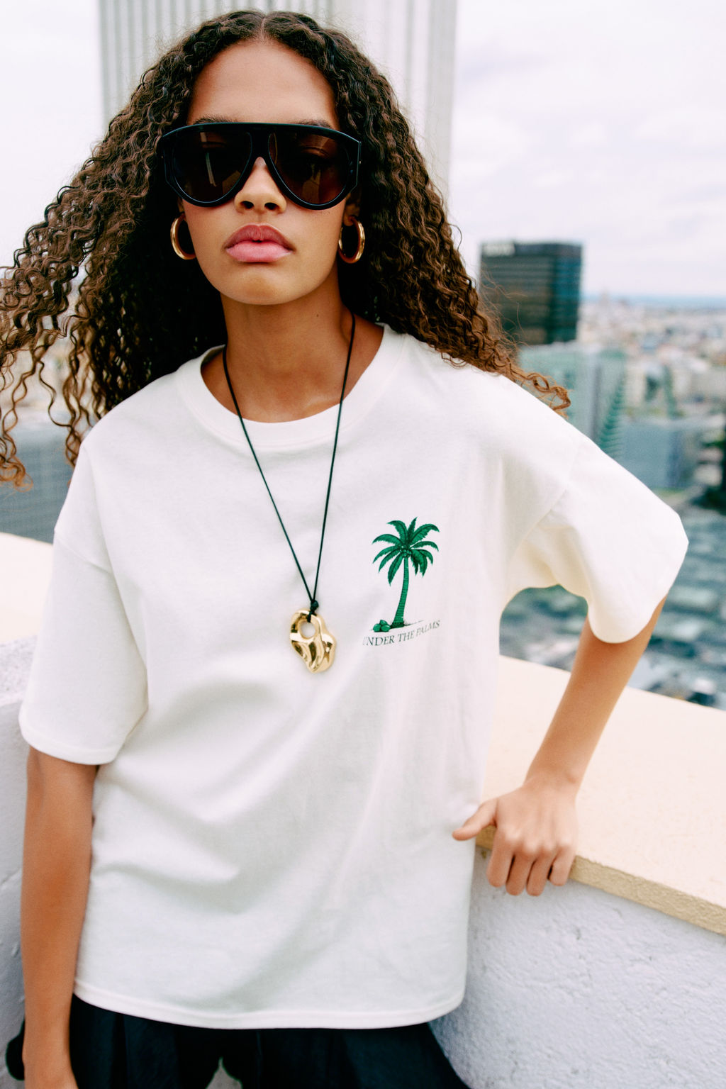 Camiseta oversize estampada - H&m фото 6