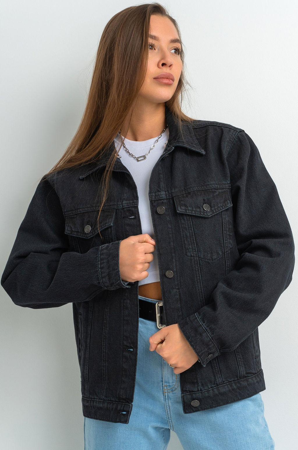 Женская джинсовая куртка с капюшоном Happyfox - Happy fox фото 16