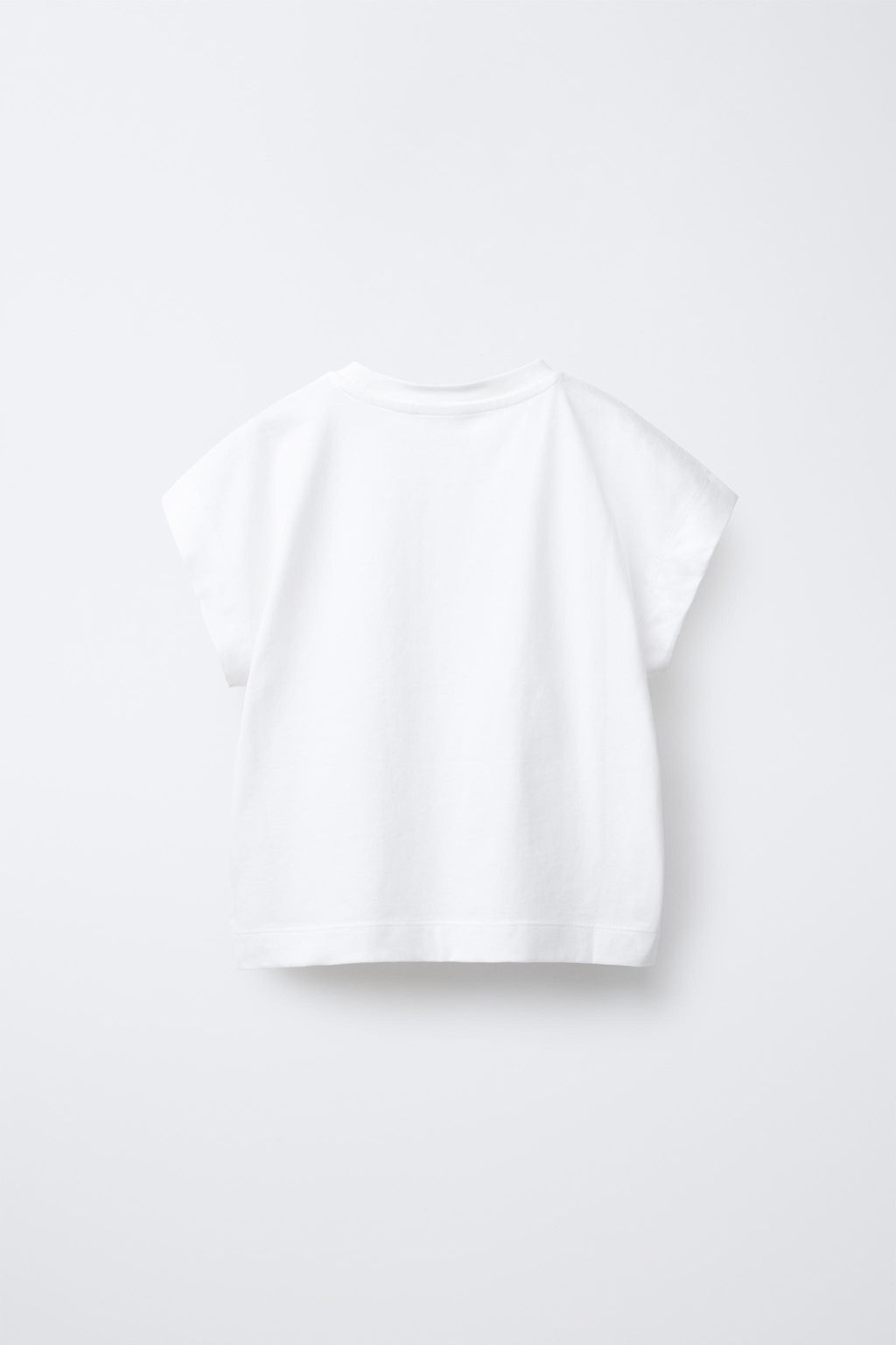 PLAIN T-SHIRT WITH TAB DETAIL - Zara фото 3
