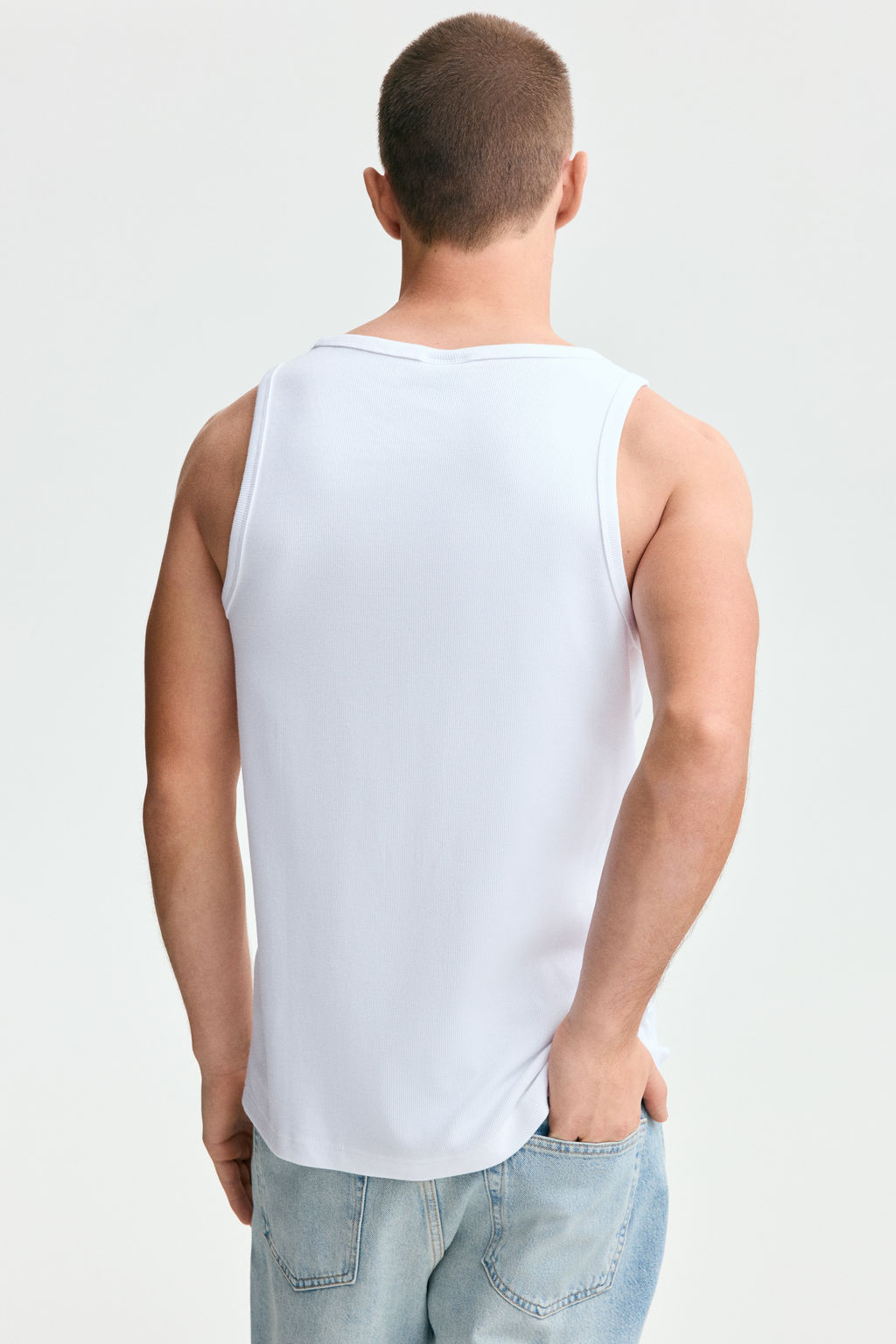 Camiseta sin mangas en canal? Slim Fit - H&m фото 7