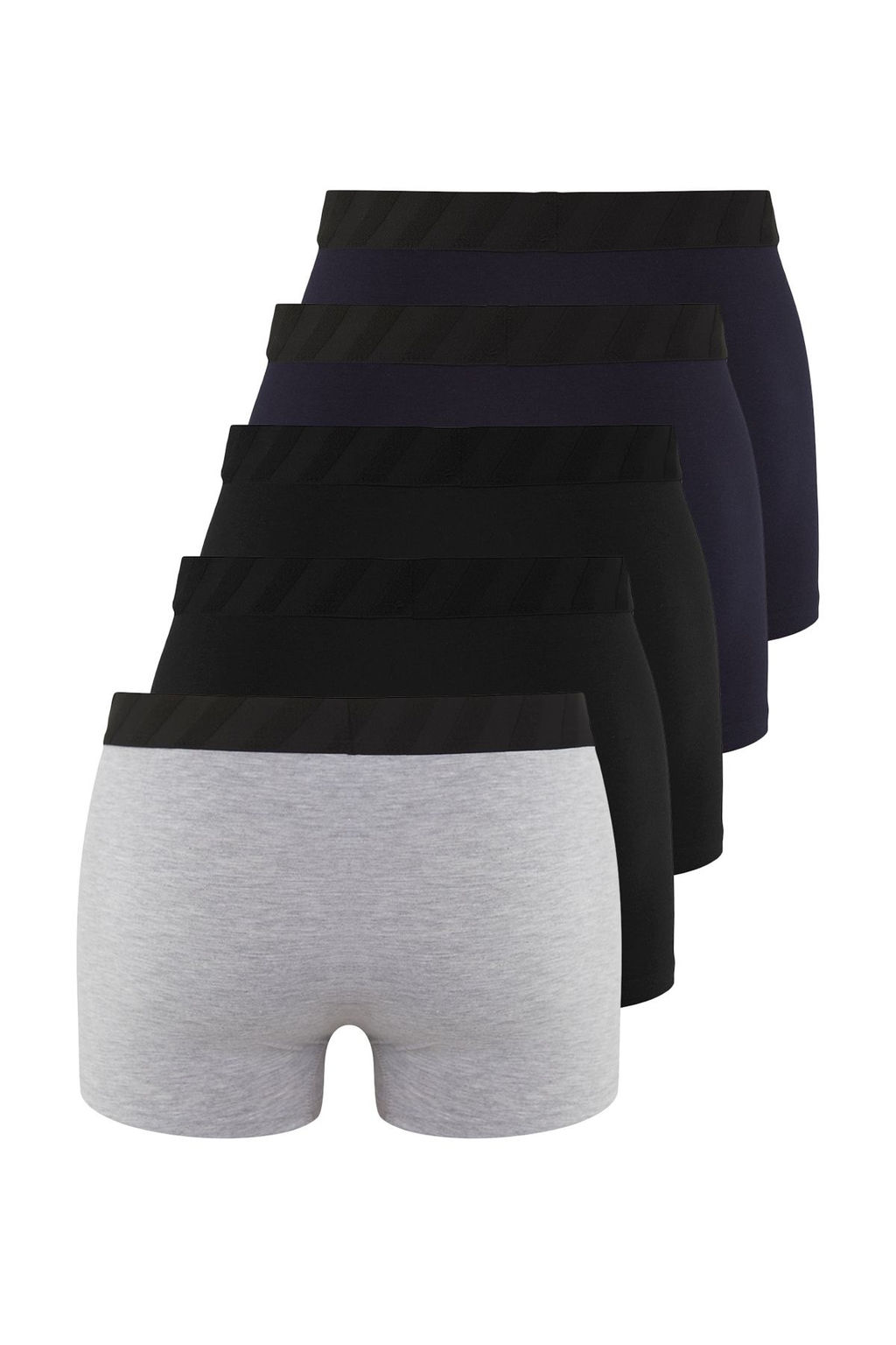 TRENDYOL MAN Lacivert 5li Paket Basic Esnek Pamuklu Yumusak Lastikli Boxer TMNSS25BX00004 - Trendyolmilla фото 2