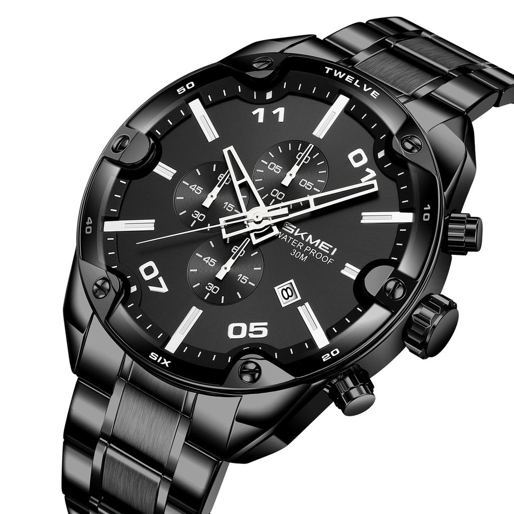 Часы наручные Skmei мужские 9387black-black