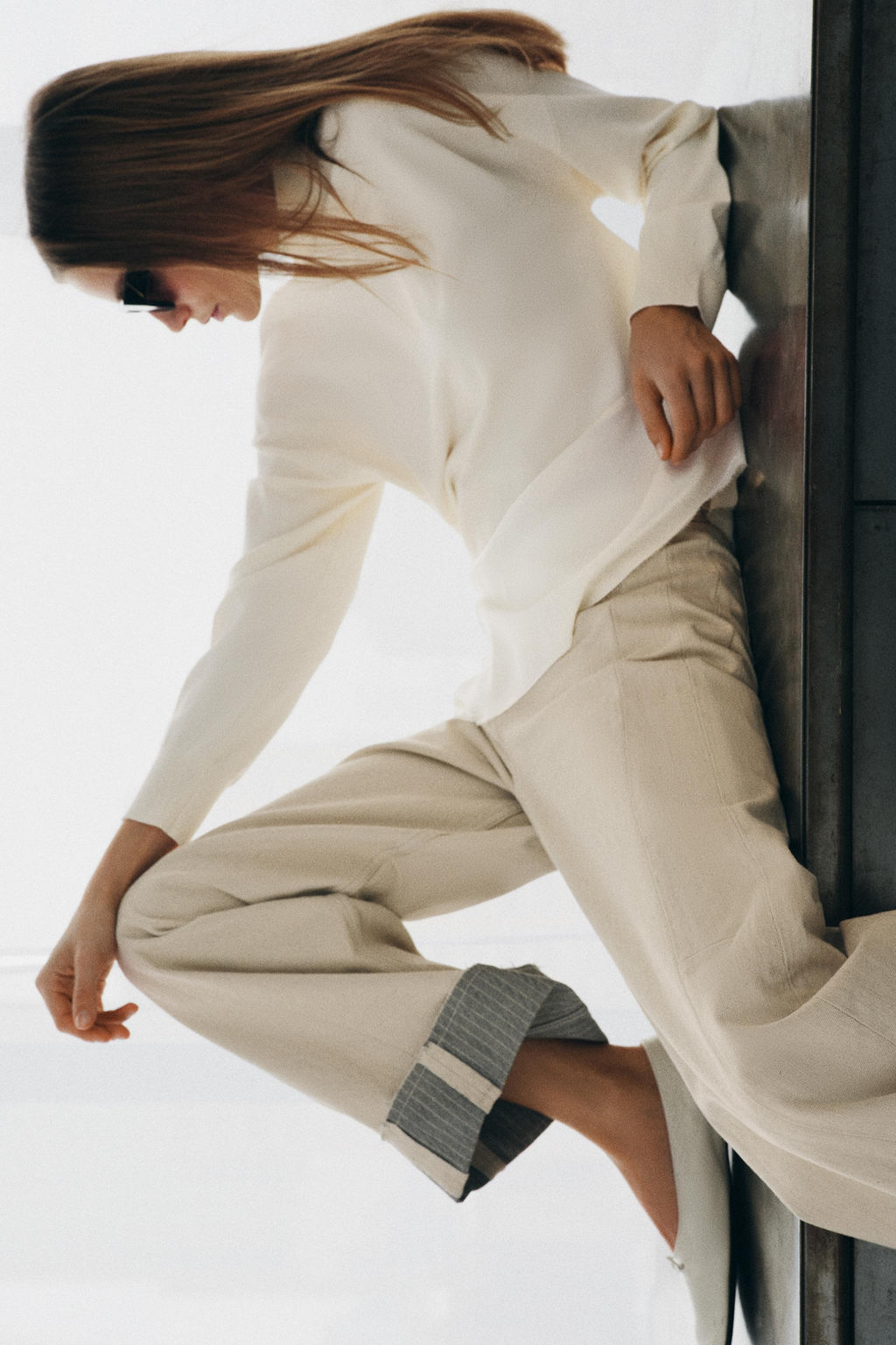 JERSEY PUNTO COMBINADO ASIM?TRICO / Blanco - Zara фото 4