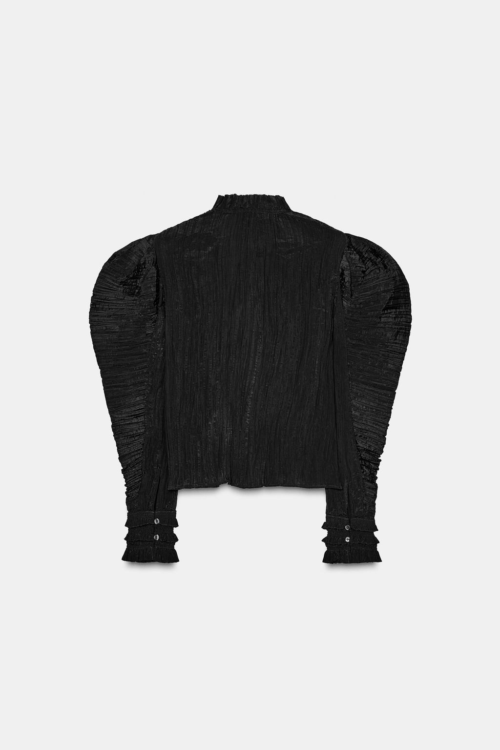 CRINKLED PUFF SLEEVE BLOUSE ZW COLLECTION - Zara фото 8