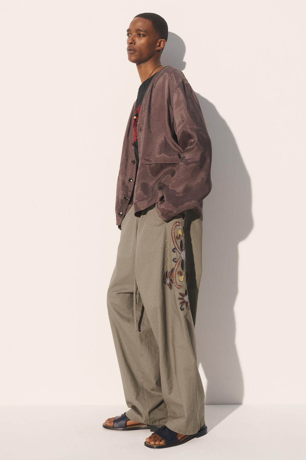 CHAQUETA RELAXED FIT LYOCELL - VISCOSA / Gris - Zara фото 3