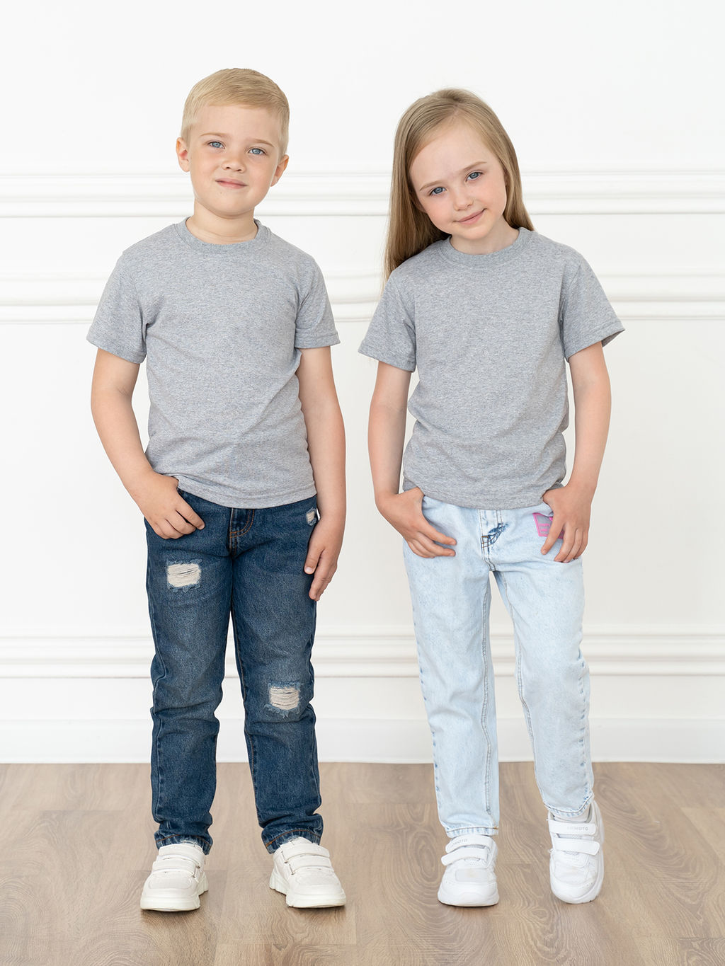 Футболка детская меланж