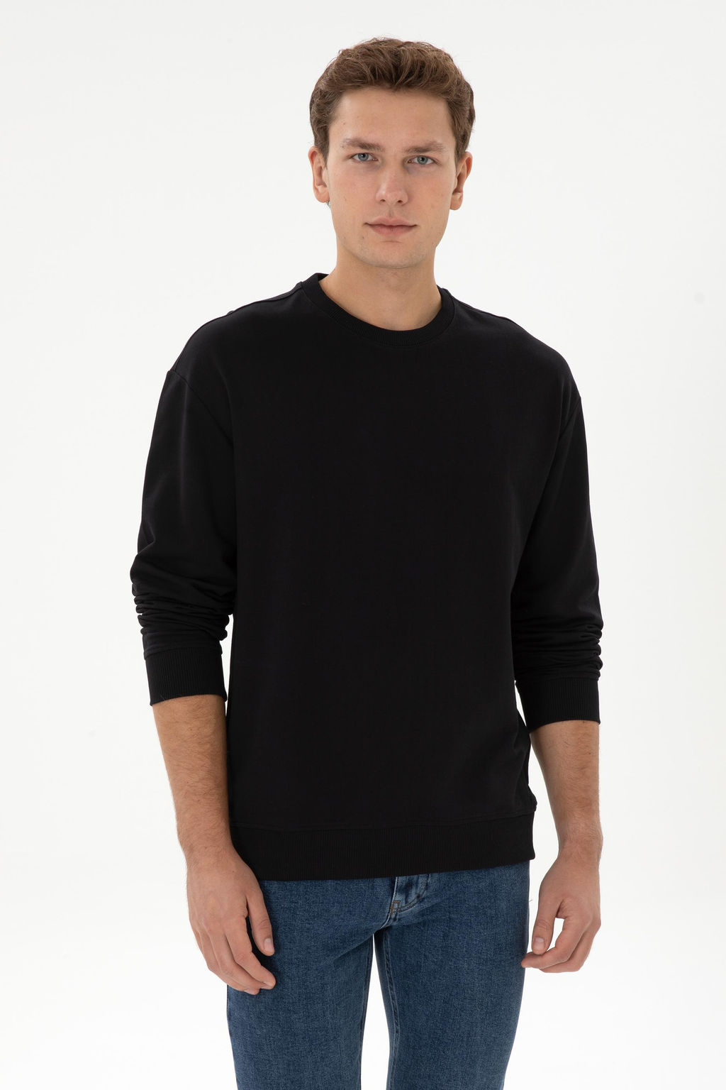 Erkek Siyah Sweatshirt